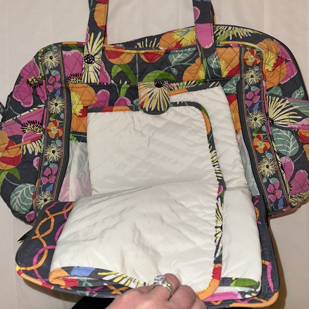 Vera Bradley Diaper Bag in Jazzy Blooms - Picture 3 of 10
